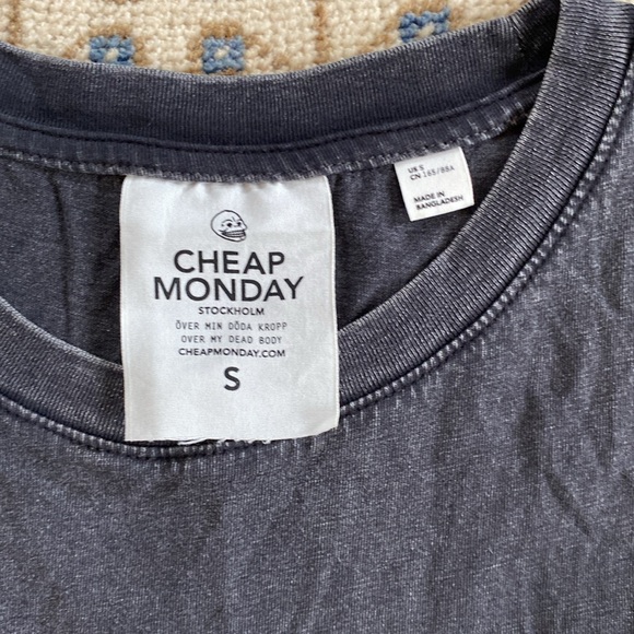 Cheap Monday Shield Tank in Faded Black - Picture 2 of 6